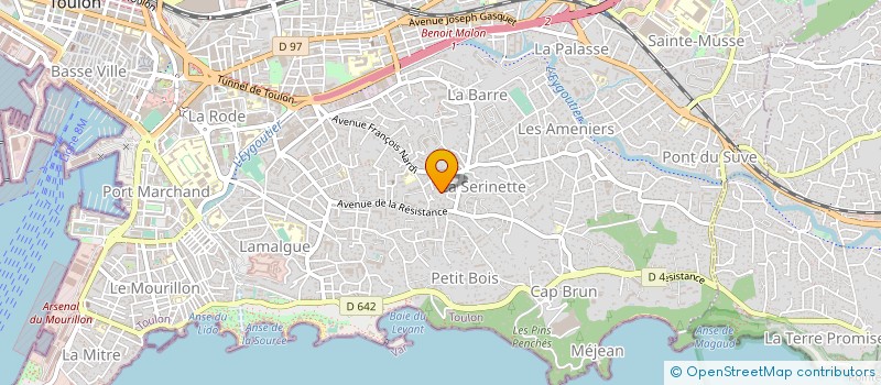 localisation de l'entreprise MADAME MARLENE MOGGIA  TOULON