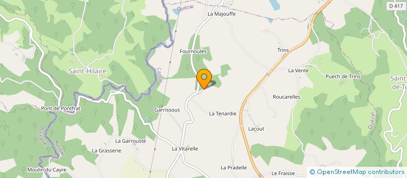 localisation de l'entreprise MADAME MARLENE MOISSINAC à QUEZAC