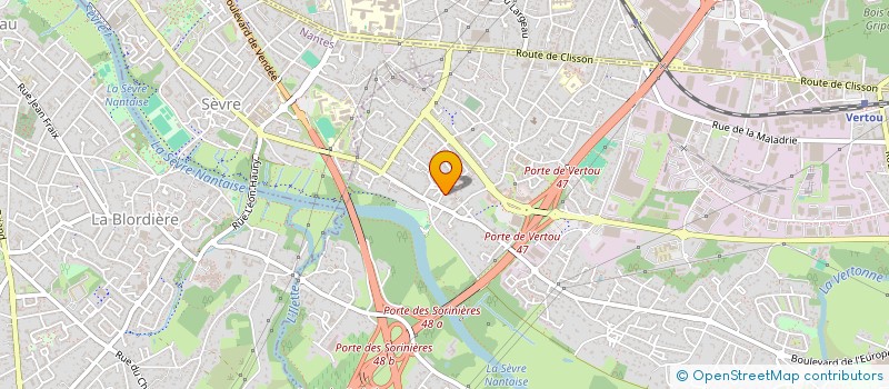 localisation de l'entreprise MADAME MARLENE MONNET  VERTOU