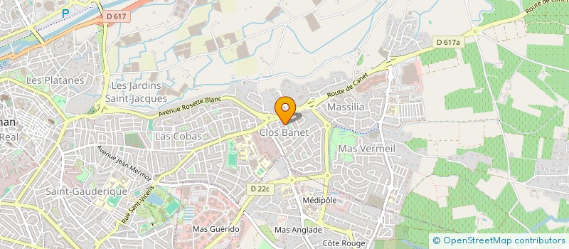 localisation de l'entreprise MADAME MARLENE MONNIER  PERPIGNAN