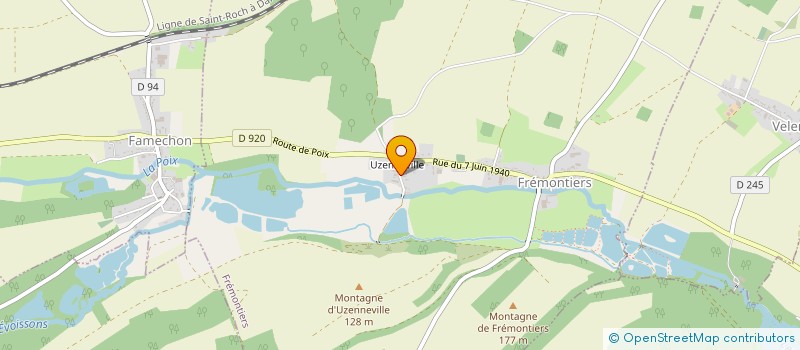 localisation de l'entreprise MADAME MARLENE MORTIER  FREMONTIERS