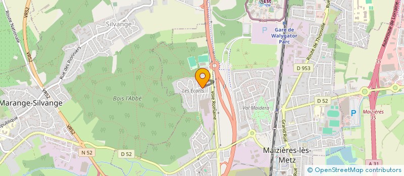 localisation de l'entreprise MADAME MARLENE MULLER  MAIZIERES-LES-METZ