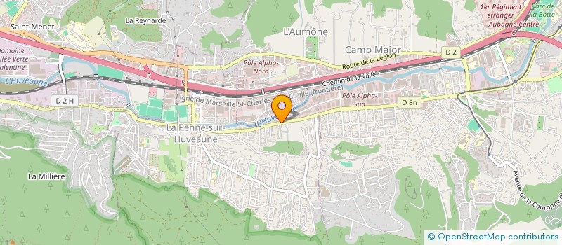 localisation de l'entreprise MADAME MARLENE NALLET  LA PENNE-SUR-HUVEAUNE