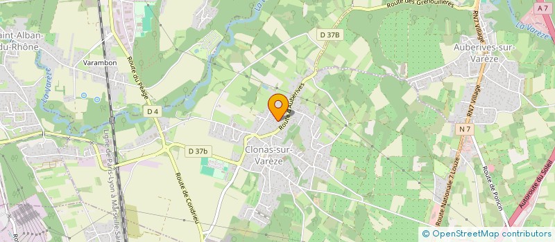 localisation de l'entreprise MADAME MARLENE ORSINI  CLONAS-SUR-VAREZE