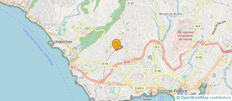 localisation de l'entreprise MADAME MARLENE OSSONDO NLOM  FORT-DE-FRANCE