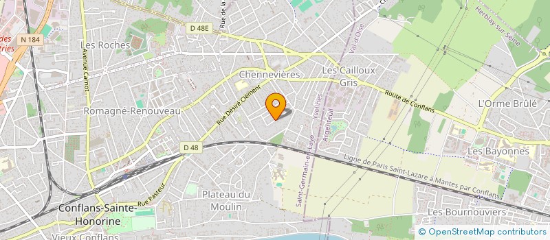 localisation de l'entreprise MADAME MARLENE PANNIER  CONFLANS-SAINTE-HONORINE