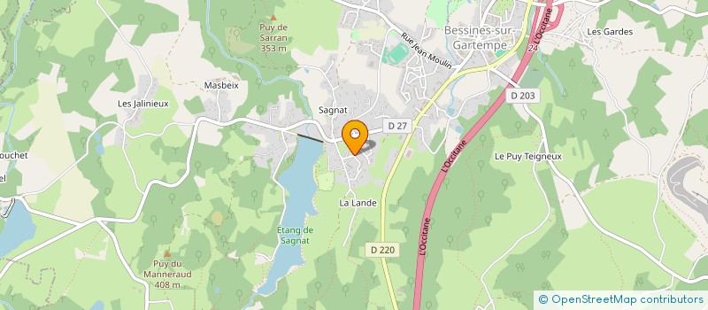 localisation de l'entreprise MADAME MARLENE PENNY  BESSINES-SUR-GARTEMPE