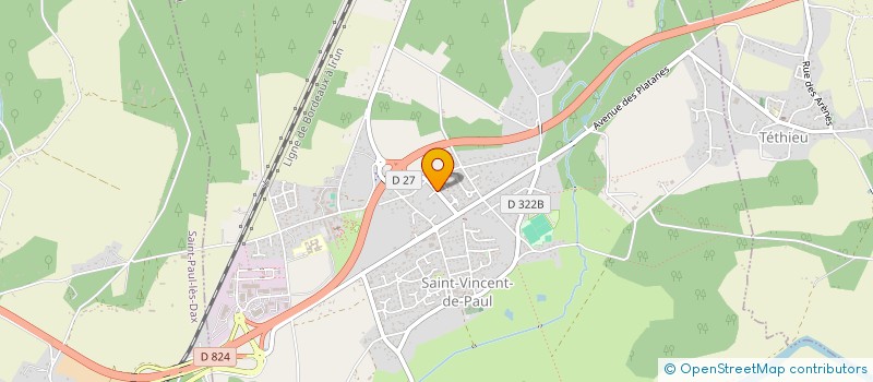 localisation de l'entreprise MADAME MARLENE PEREZ  SAINT-VINCENT-DE-PAUL