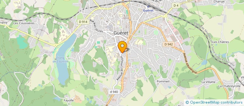 localisation de l'entreprise MADAME MARLENE PERSEGOL à GUERET