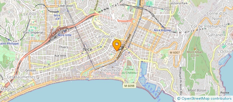 localisation de l'entreprise MADAME MARLENE POURTIER à NICE