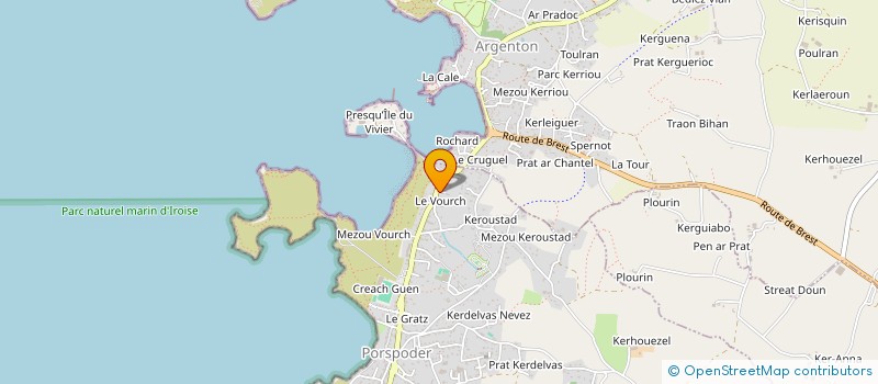 localisation de l'entreprise MADAME MARLENE QUENTEL  PORSPODER