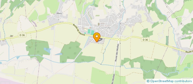 localisation de l'entreprise MADAME MARLENE QUILLET  LUZINAY