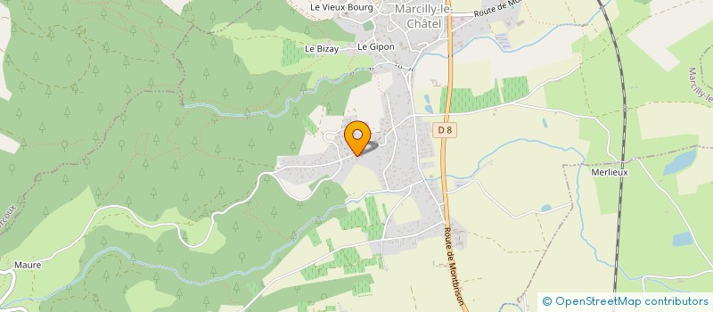 localisation de l'entreprise MADAME MARLENE RIVOLIER  MARCILLY-LE-CHATEL