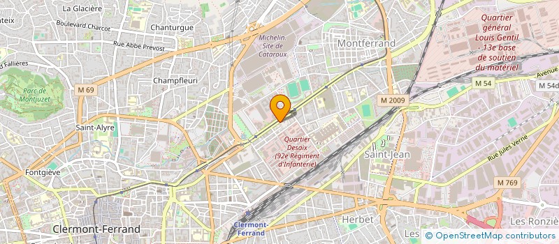 localisation de l'entreprise MADAME MARLENE ROBERT  CLERMONT-FERRAND