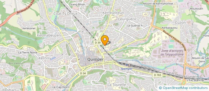 localisation de l'entreprise MADAME MARLENE ROCA à QUIMPER