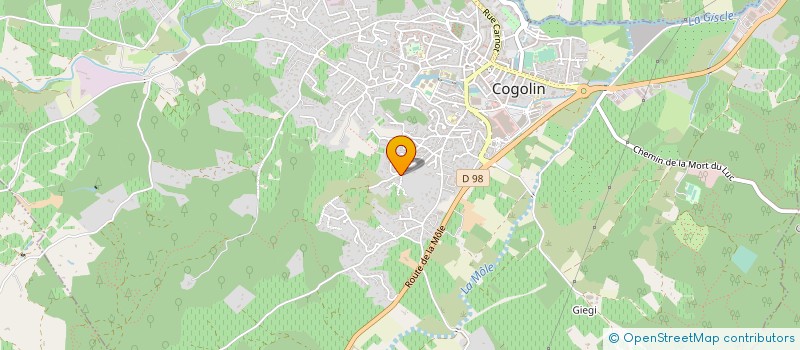localisation de l'entreprise MADAME MARLENE ROCA  COGOLIN
