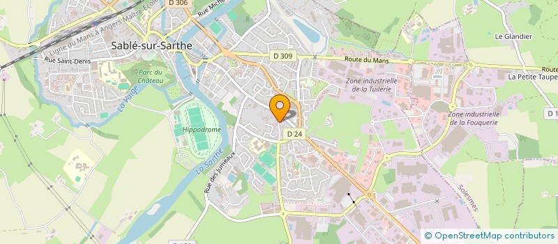 localisation de l'entreprise MADAME MARLENE RONDINEAU  SABLE-SUR-SARTHE