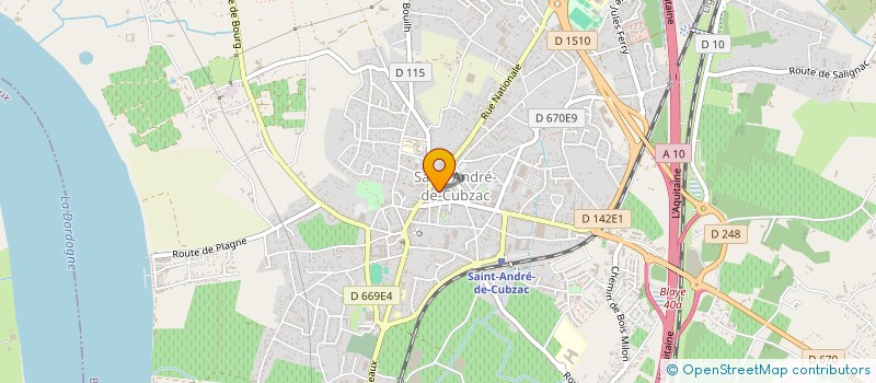 localisation de l'entreprise MADAME MARLENE ROUSSEL à SAINT-ANDRE-DE-CUBZAC