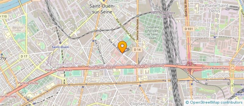 localisation de l'entreprise MADAME MARLENE SAAL à SAINT-OUEN-SUR-SEINE