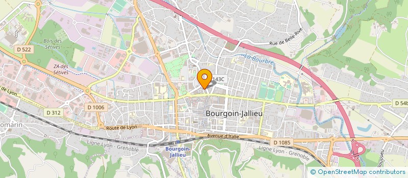 localisation de l'entreprise MADAME MARLENE SILVA à BOURGOIN-JALLIEU