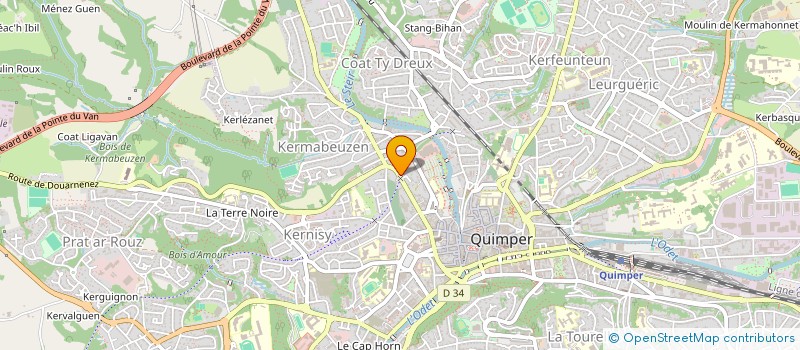 localisation de l'entreprise MADAME MARLENE SILVANT à QUIMPER