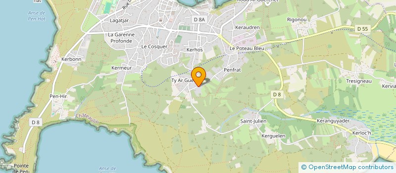 localisation de l'entreprise MADAME MARLENE SOEN à CAMARET-SUR-MER