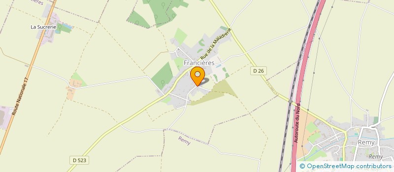 localisation de l'entreprise MADAME MARLENE SOUHAUT  FRANCIERES