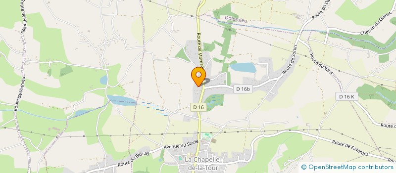 localisation de l'entreprise MADAME MARLENE SOUILLET-DESERT  LA CHAPELLE-DE-LA-TOUR