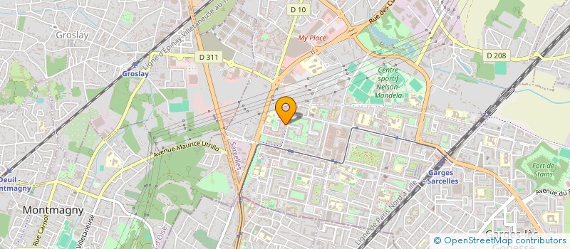 localisation de l'entreprise MADAME MARLENE TAVARES MARTINS à SARCELLES