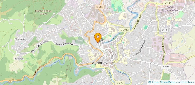 localisation de l'entreprise MADAME MARLENE TROUILLET à ANNONAY