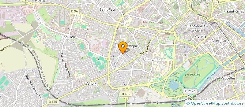 localisation de l'entreprise MADAME MARLENE VAUGELADE à CAEN
