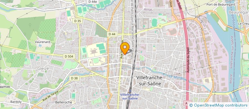 localisation de l'entreprise MADAME MARLENE VERGLAS  VILLEFRANCHE-SUR-SAONE