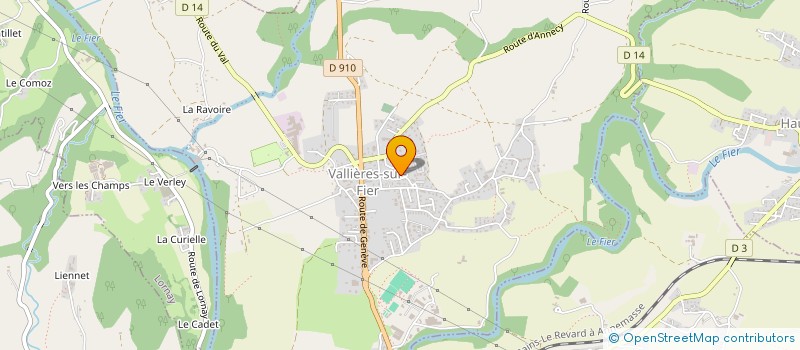 localisation de l'entreprise MADAME MARLENE VERNEY  VALLIERES-SUR-FIER