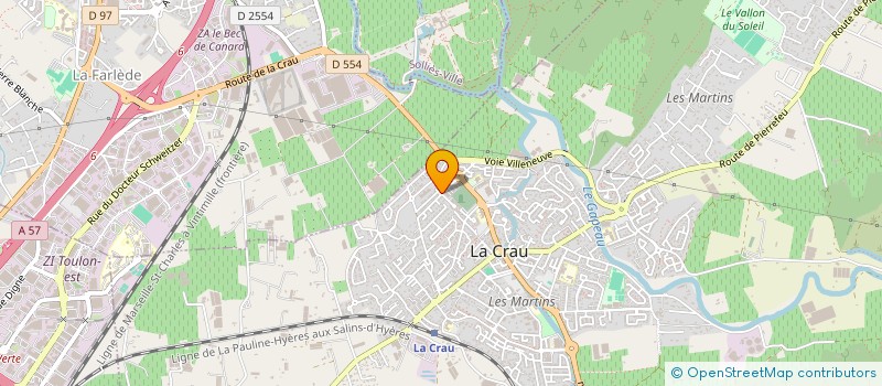 localisation de l'entreprise MADAME MARLENE VINDIGNI  LA CRAU