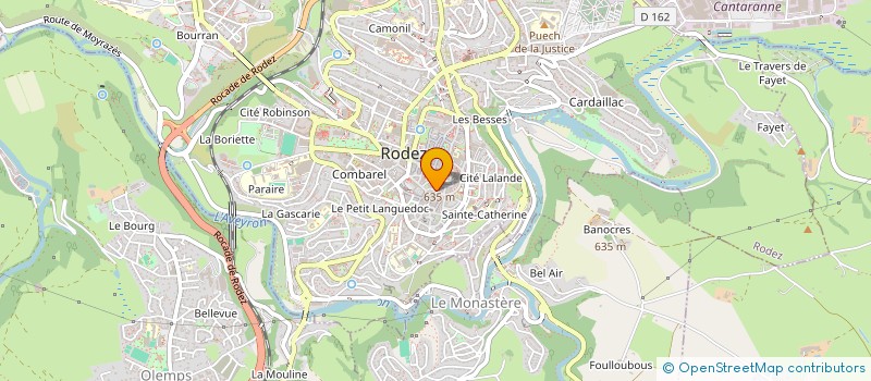 localisation de l'entreprise MADAME MARLENE VIVIEN à RODEZ