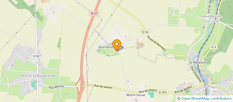 localisation de l'entreprise MADAME MARLEYN PENNAMEN  HEUGLEVILLE-SUR-SCIE