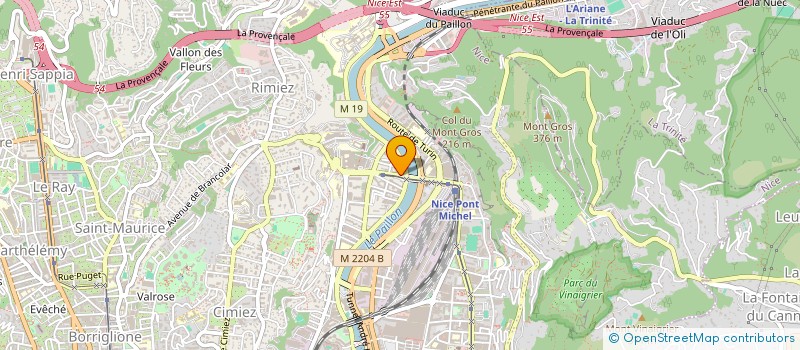 localisation de l'entreprise MADAME MARLI MARCELINO CARVALHO  NICE