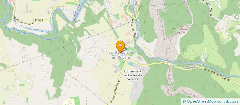 localisation de l'entreprise MADAME MARLINE DACIER-FALQUE  SAINTE-EULALIE-EN-ROYANS