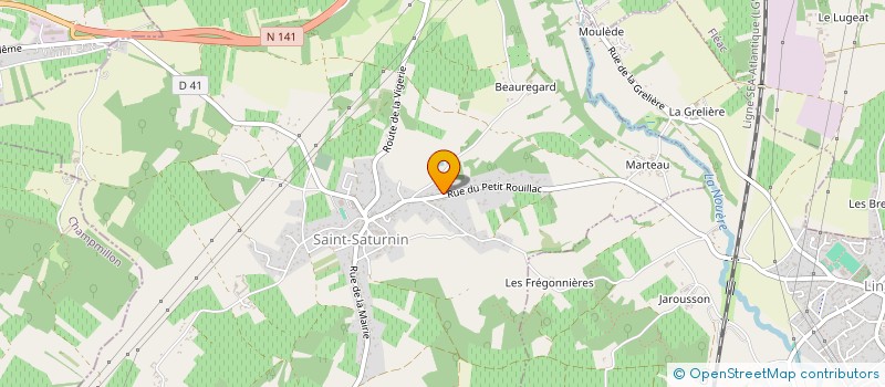 localisation de l'entreprise MADAME MARLINE DOUILLARD  SAINT-SATURNIN