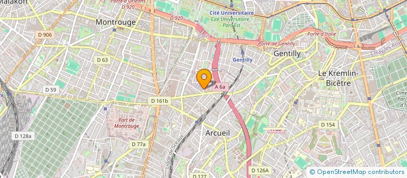 localisation de l'entreprise MADAME MARLISSE ROSA à ARCUEIL