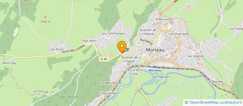 localisation de l'entreprise MADAME MARLOU CARDINES à MORTEAU
