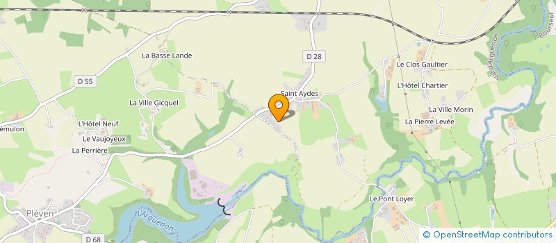 localisation de l'entreprise MADAME MARLY BRUN  PLUDUNO