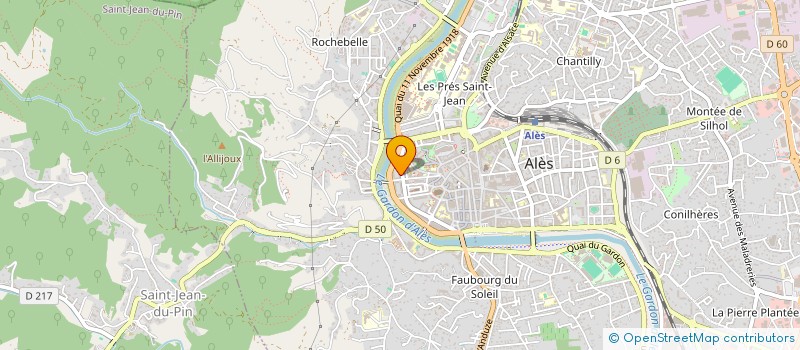 localisation de l'entreprise MADAME MARLY GUYOMARD  ALES