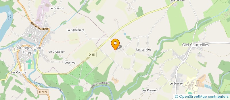localisation de l'entreprise MADAME MARLYNE BERTOT à GIEL-COURTEILLES