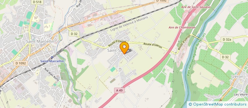 localisation de l'entreprise MADAME MARLYNE GIROUD à SAINT-SAUVEUR