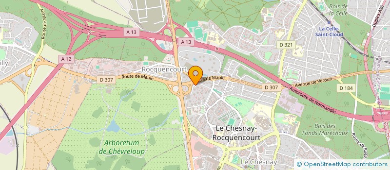 localisation de l'entreprise MADAME MARLYNE NOGBOU  LE CHESNAY-ROCQUENCOURT