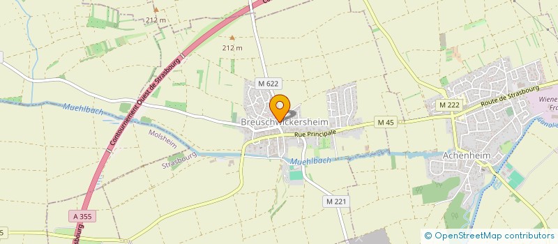 localisation de l'entreprise MADAME MARLYSE BAUR  BREUSCHWICKERSHEIM