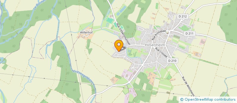 localisation de l'entreprise MADAME MARLYSE BINNER à HILSENHEIM