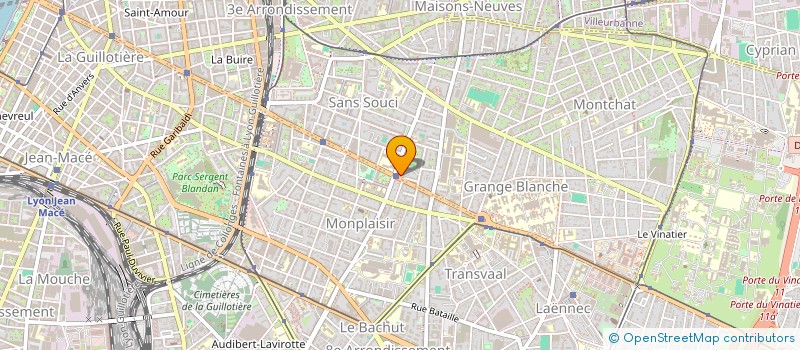 localisation de l'entreprise MADAME MARLYSE CHENAT  LYON