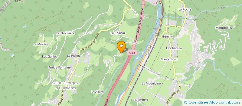 localisation de l'entreprise MADAME MARLYSE VENTAGE  ST GEORGES DES HURTIERES